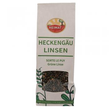 Eine 400 Gramm Packung grüne Linsen Sorte Le Puy